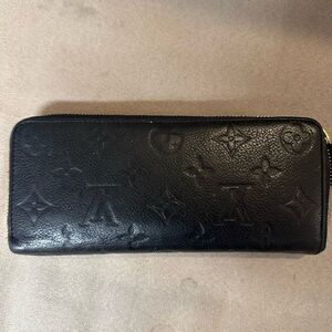 Louis Vuitton Black Leather Card Holder
